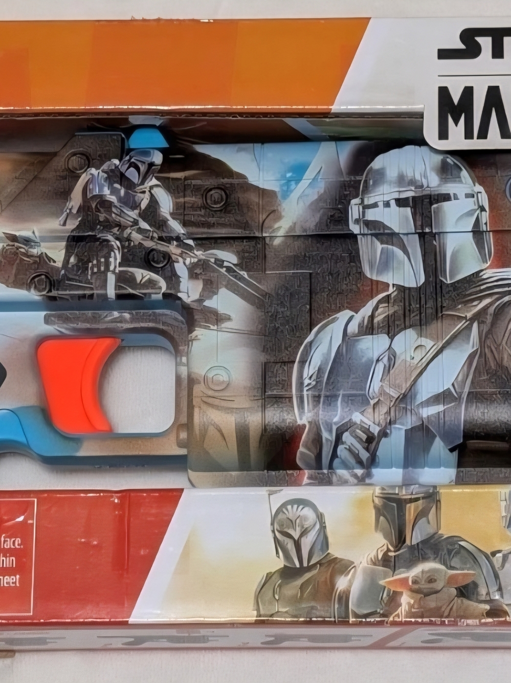 The Mandalorian Blaster Toy with Red and Blue Accents NWB